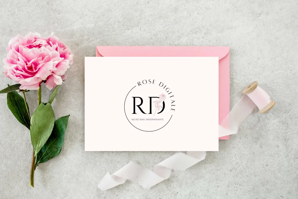 Logo réalisé par Nexphasis informatique pour Rose Digitale